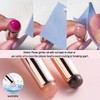 Fcozpjk Silicone Brush for Ombre Nail Art, 2Pcs Reusable Gel