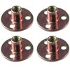iuniq Mounting Plates Flat 4 Pcs Iron Sturdy with Screws