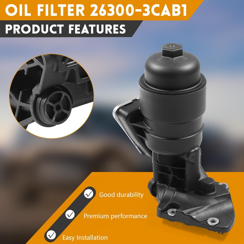Complete Engine Oil Filter & Housing Assembly for Kia Sedona,