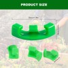 HSYTEK Pack of 6 plant benders, plant bending clips, green