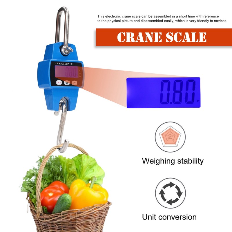 Crane Scale Handheld Portable Digital Accurate Multifunctional Industrial Electronic Hanging