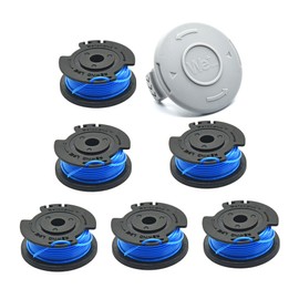 WETOOLPLUS 0.065 in. Replacement Spool Line 88524 & Cover Cap Compatible with Toro 12 in. 20/24V String Trimmer (Model: 51484/51486 / 51487),6+1 Pack
