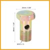 Partuto M16x1.5mm Metric Thread Banjo Bolts Brake Fitting Adapter with