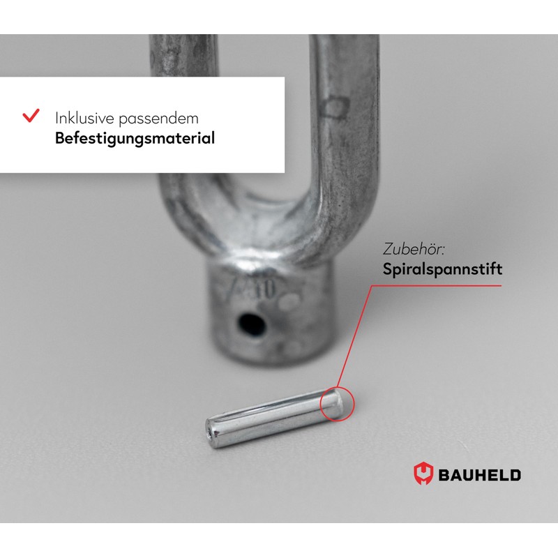 BAUHELD® Awning Eyelet Metal [Made in Germany] – Bracket for