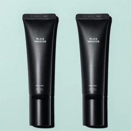 Black Monster BB Cream SPF50+ PA+++ 45ml No. 25, Amber Beige, 2 pcs. / 블랙몬스터 비비크림 SPF50+ PA+++ 45ml 25호, 앰버 베이지, 2개