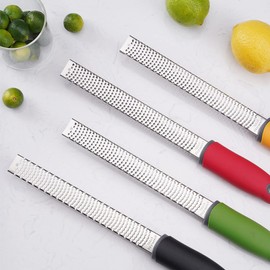 Citrus Zester Cheese Grater Stainless Steel Citrus Zester Grater with Handle Lemon Zester for Kitchen GTRH