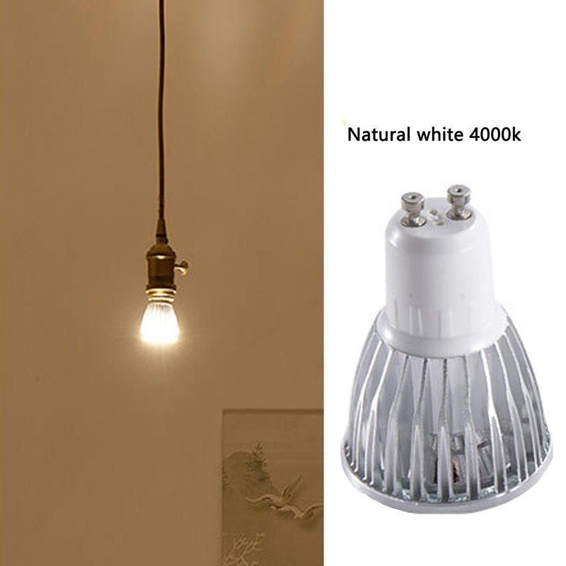 3W GU10 LED Light Bulbs - 30W Halogen Replacement, Natural