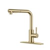FORIOUS Gold Kitchen Faucet with Pull Down Sprayer, Stainless Steel