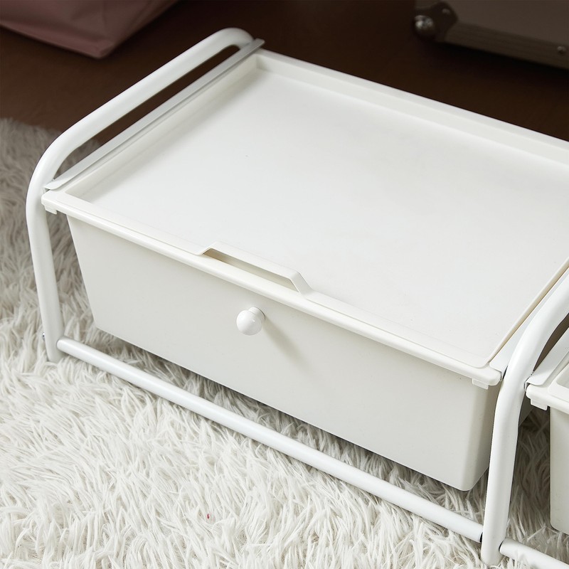 DormCo Suprima® Underbed Storage - Lidded 2 Section - White