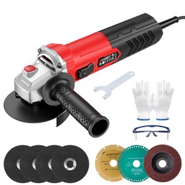 Avhrit Angle Grinder 10 Amp: 4-1/2 inch Power Angle Grinder Tools with 13000 RPM - 1200W Small Angle Grinder for Cutting, Grinding, Polishing