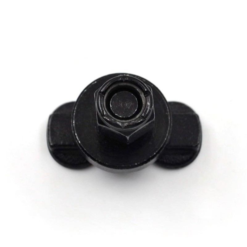 (8 Pack) L-Track Double Lug Threaded Stud Nut Fitting Tie