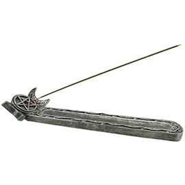 Nemesis Now Twilight Triple Moon Incense Burner, Grey, 27.3cm
