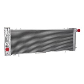 GTGMOTO Aluminum Radiator fits Jeep Cherokee XJ Comanche 2.5L L4 4.0L L6 AT MT 1991-2001Radiator Processing: Aluminum Brazed