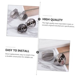 Hohopeti Replacement Gas Stove Knobs 4 Pieces Sturdy Zinc Alloy Easy to Operate