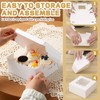 30pcs Cookie Boxes with Window, 6x6x3 Inches White Bakery Boxes,
