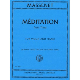 MASSENET, Jules Méditation from Thaïs (ZORI, Carmit) IMC 3835