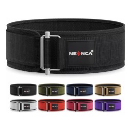 Neenca Cinturon Pesista Cinto Cuero Gym Crossfit Faja Piel Y Straps