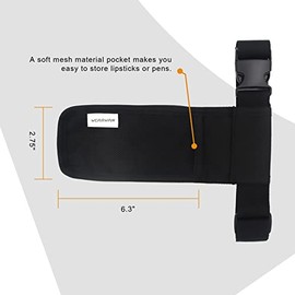 Funda para aceite de masaje, ajustable y duradera, solo bolsa, botella no incluida, Negro -, Bolsa