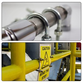 sourcing map 1 Set of M10 Round U-Bolts U-Bolt U-Bolts Stirrup Bolts Steel 120 mm Inner Width 160 mm Length with Nut Frame and Fasteners