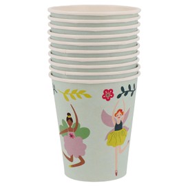 Folat 27603 Biecchieri per feste Fata Biecchieri - Fabulous Fairy - 250 ml - 10 pezzi Usa e getta per feste di compleanno per bambini