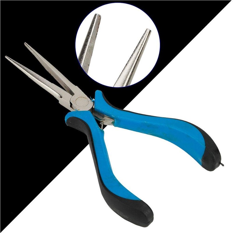 Small needle nose pliers, jewellery pliers, long nose diagonal pliers,