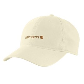 Carhartt Women's Canvas Embroidered Graphic Cap, Undyed Ecru, One Size