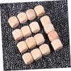 IWOWHERO 50pcs Wooden Dice Set Blank Unfinished Craft Blocks for