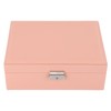 Jewelry Box Organizer 2 Layer Jewelry Storage Case PU Leather