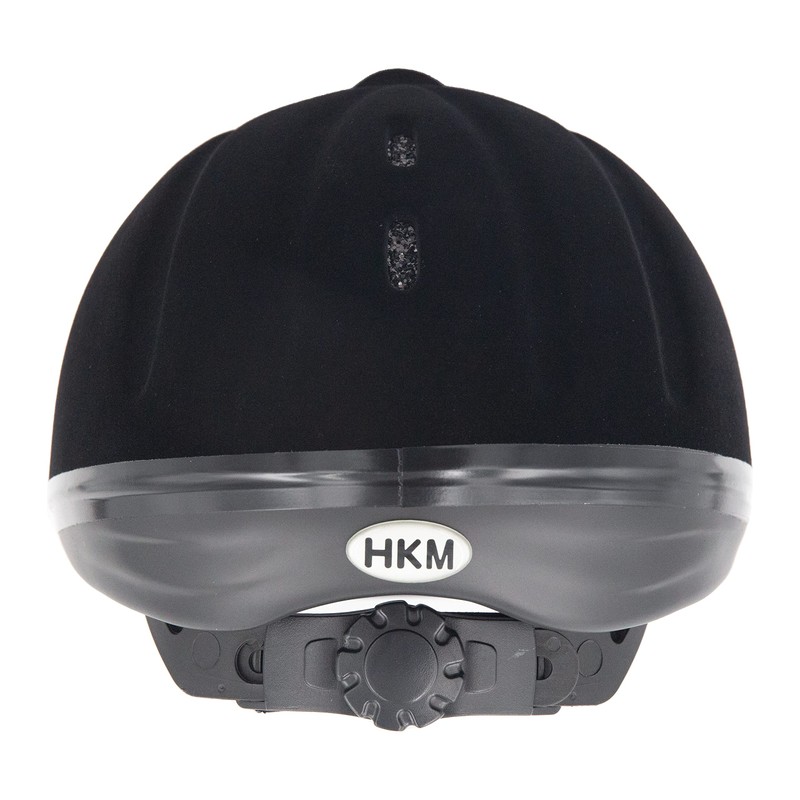 HKM Unisex - Adult Riding Helmet New Flock Black/Glitter, M