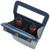 CLAVA LEATHER SONOMA 2 BOTTLE WINE CARRIER (NAVY)