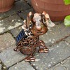Smart Metal Scroll Dog Solar Garden Light