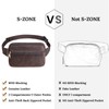 S-ZONE Fanny Packs for Women Genuine Leather RFID Blocking Crossbody