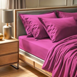 100% Cotton Ranforce Single Fitted Sheet (100 x 200+30 cm), Dusty Rose, 155 Thread Count | Machine Washable at 30°C | Soft & Durable Bedding Essential, Twin