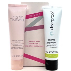 MARY KAY MASKING MINIS~SET OF 2~MOISTURE RENEWING GEL MASK & DEEP CHARCOAL MASK!