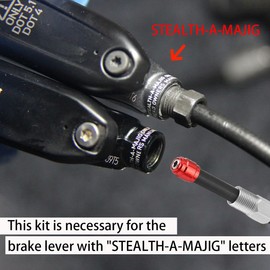 MUQZI 5 Sets Bicycle Brake Olive Connecting Insert Kit for Avid SRAM Bike Hydraulic Disc StealthamaJig Brake Hose Stealth-A-MAJIG Quick Install, Red