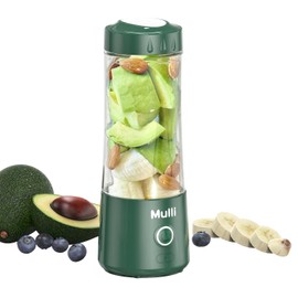 Mulli Portable Blender,Usb Personal Mixer for Smoothie and Shakes, Mini Blender with Six Blades for Food,Travel,Gym