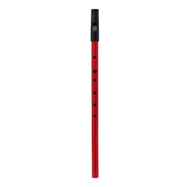 Tin Whistle,Penny Whistle,Tin Whistle D Key Multi Color Copper Traditional D Irish Whistle Blowing Instrument with Storage Pouch(Red)