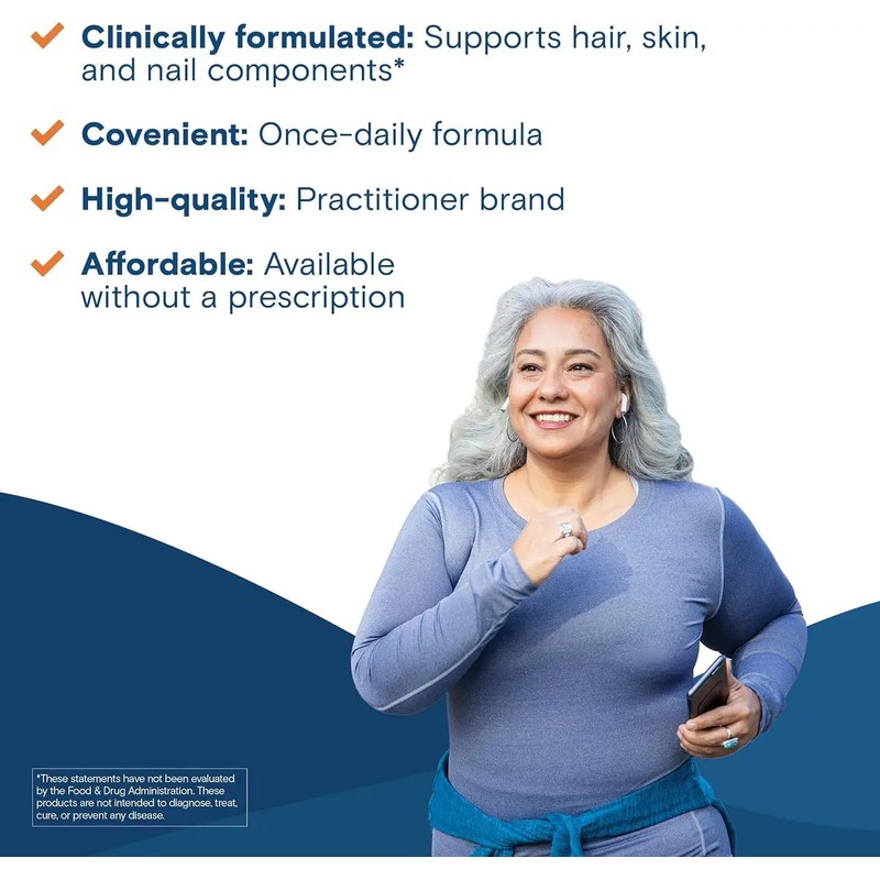 Bariatric Fusion Hair, Skin Nails 120 Cápsulas Vitamina Biotina MSM