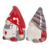 OHPHCALL 1Pair Gnome Shaped Cute Ceramic Seasoning Containers for Elegant