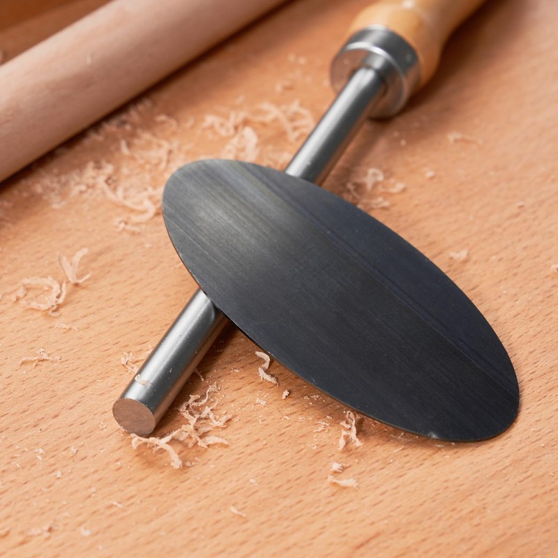 HERMIT TOOLS Cabinet Scraper Burnisher with 6 Piece Multi-Shaped Scraper
