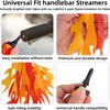 Cullevo Bike Streamers Tassels for Kids Handlebar, 5-Pack with Pinwheel