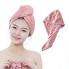 EA Bathroom Shower Microfiber Hair Dry Towel Washcloth pink 2ea