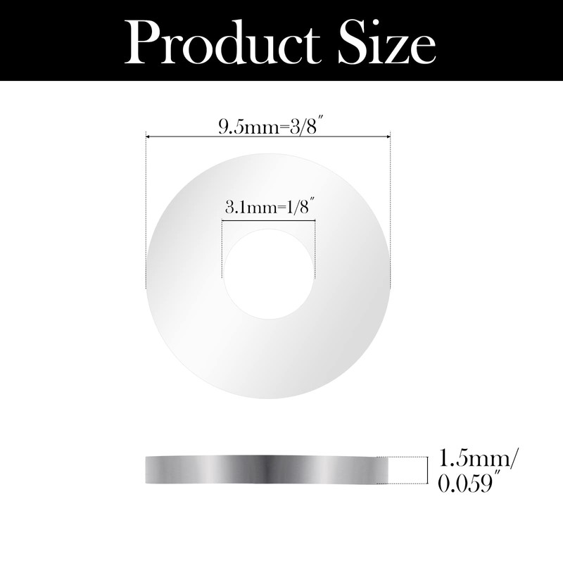 Aluminum Backup POP Rivet Washers for 1/8" Diameter Rivets,Aluminum Back