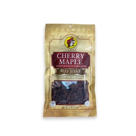 Buc-ee's Smoked Cherry Maple Beef Jerky – 100% Lean, Dried & Tender Beef – 10g Protein Per 4 Ounce Bag for Paleo & Carnivore Diet Snacks – Perfect Meat Jerky Gift for Men & Women
