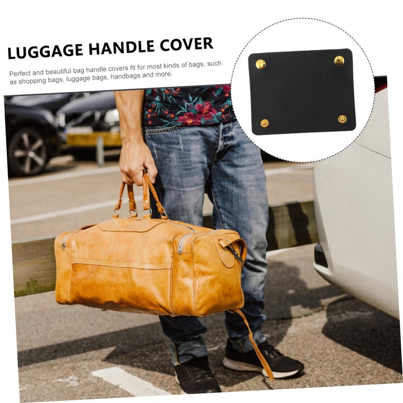KOMBIUDA Bag Handle Protector PU Leather Handle Cover for Handbags