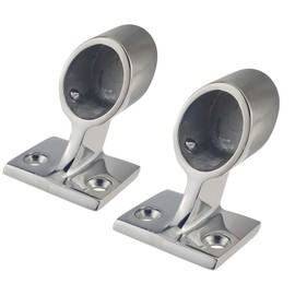 keehui Par de barras de mano 316SS de 60° para barco marino de alta resistencia para tubo de 1"