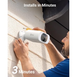 obligz Solar Security Cameras Wireless Outdoor,2K Surveillance Camera with Embedded Solar Panel,WiFi Cameras for Home Security,AI Motion Sensor,Multiple Alarm,2-Way Audio,Work with Alexa