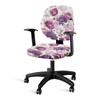 CREAMIC Purple Rose Office Chair Cover Computer Office Chair Cover