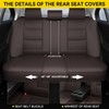 Car Seat Covers Full Set,Universal Leather Seat Covers for Most
