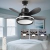 SPARKSOR Plug in Ceiling Fan Light with Remote Control Small